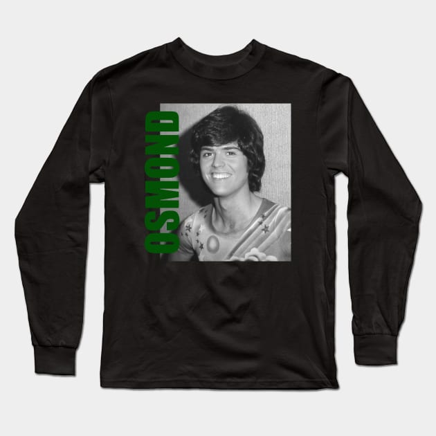 Donny Osmond - New Retro Aesthetic Fan Art Long Sleeve T-Shirt by FREEDOM FIGHTER PROD